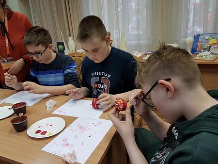 Пасхальный мастер-класс для слабовидящих детей